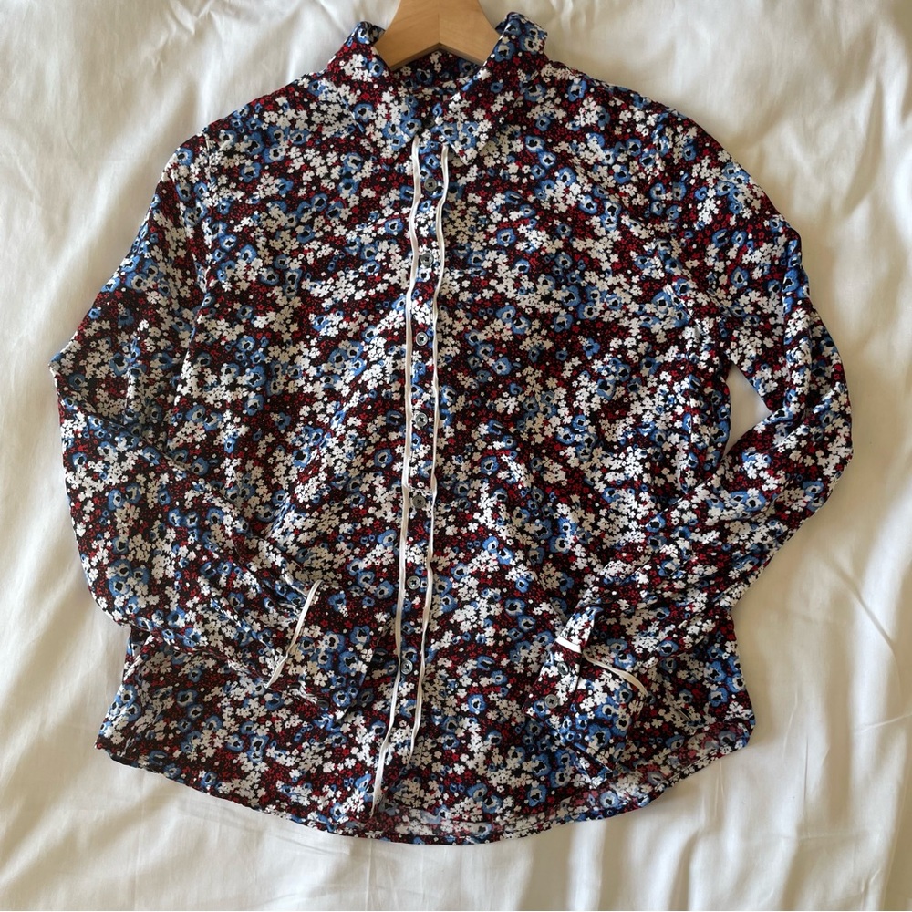Tommy Hilfiger Floral Button Down Blouse - Picture 2 of 4